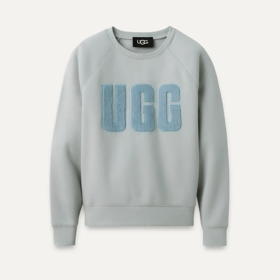 bluza z okrągłym dekoltem madeline fuzzy logo