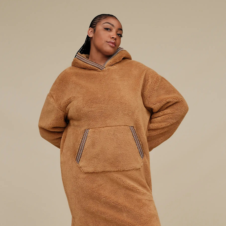 bluza z kapturem uggfluff oversized